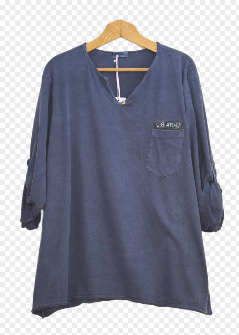 T-shirt Long-sleeved Blouse Button PNG