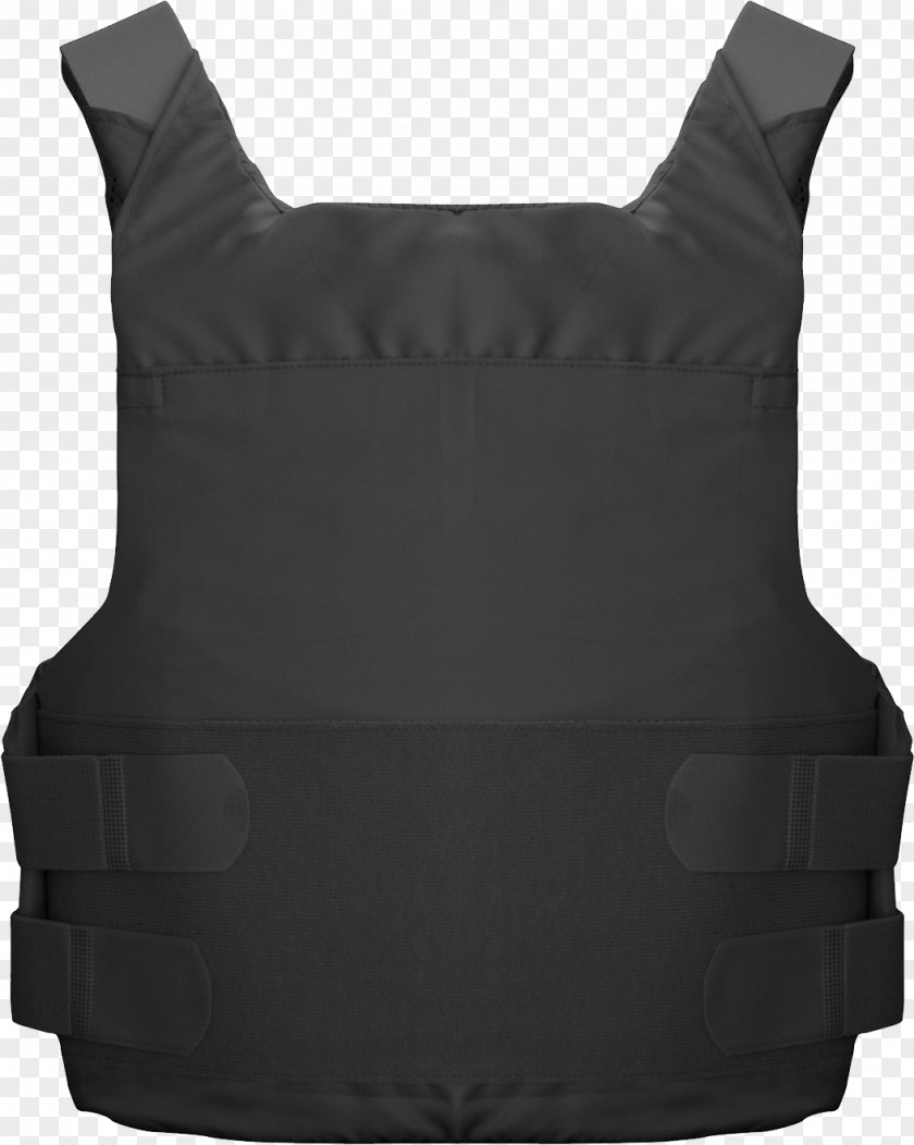 Vest Outerwear Waistcoat Black PNG