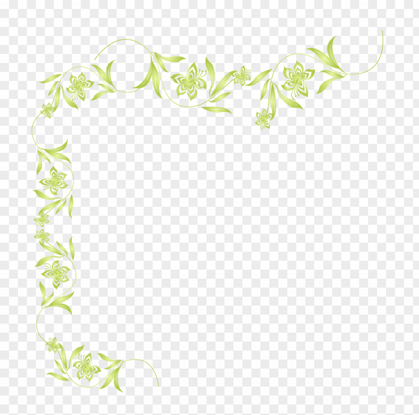 Green Leaves Border Download Icon PNG