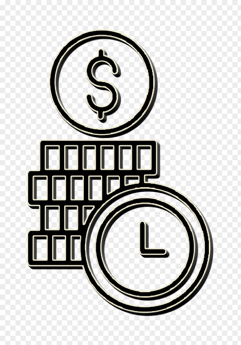 Investment Icon Time Is Money Coin PNG