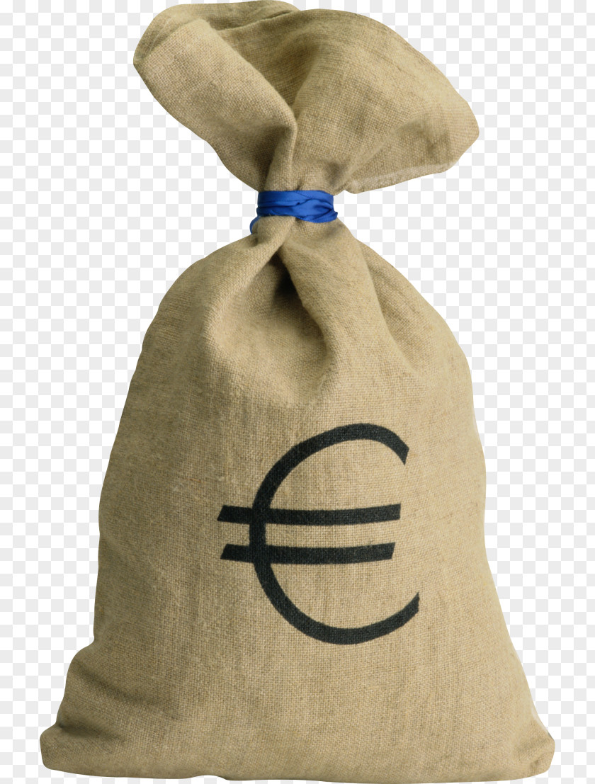 Money Bag Euro Sign PNG