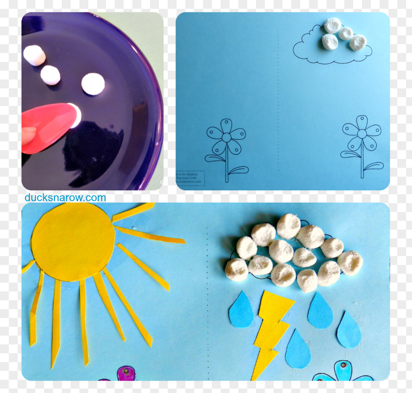 Little Yellow Duck Project Pre-school Weather Kindergarten Craft Cloud PNG