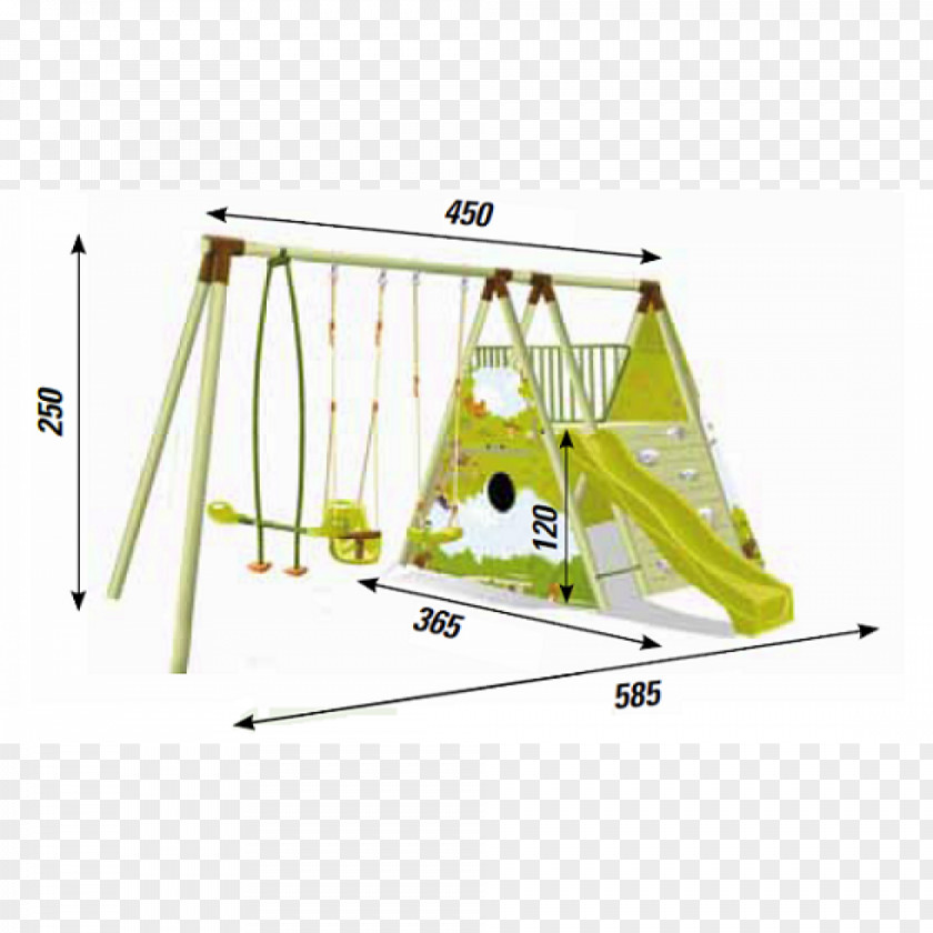 Wood Swing Playground Slide Game House PNG
