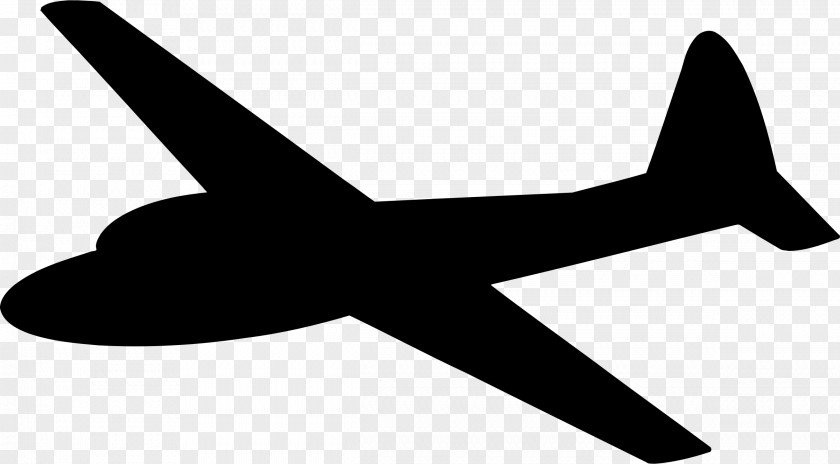 Aeroplane Airplane Silhouette Aircraft Glider Clip Art PNG
