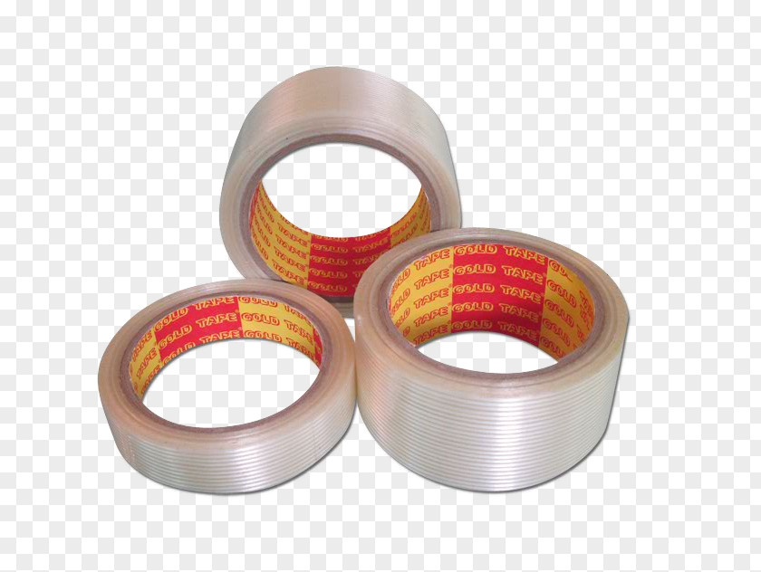 Gold Tape Adhesive Paper Box-sealing Filament PNG
