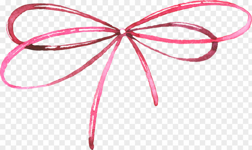 Hand-painted Bow Butterfly Vecteur PNG
