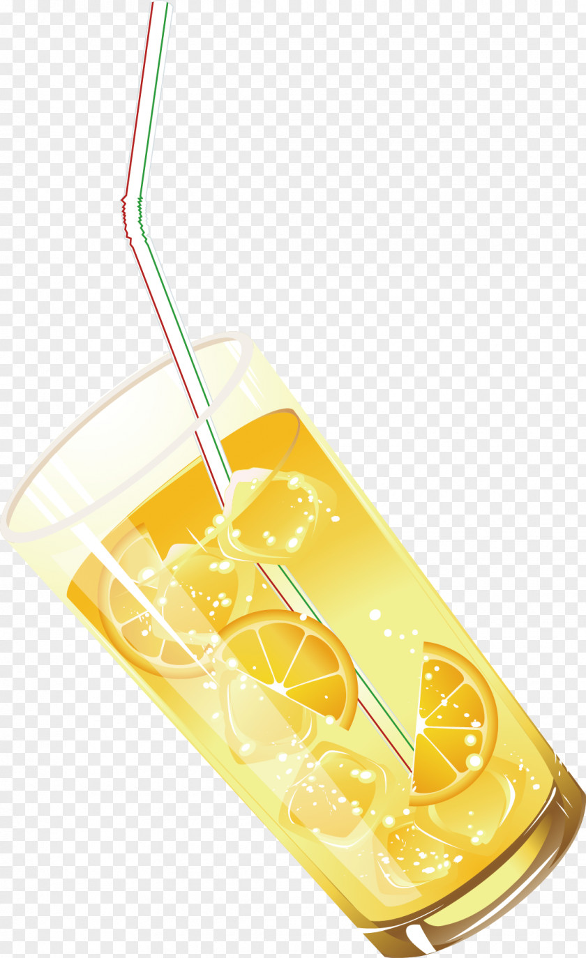 Orange Juice Decoration Design Vector Pattern PNG