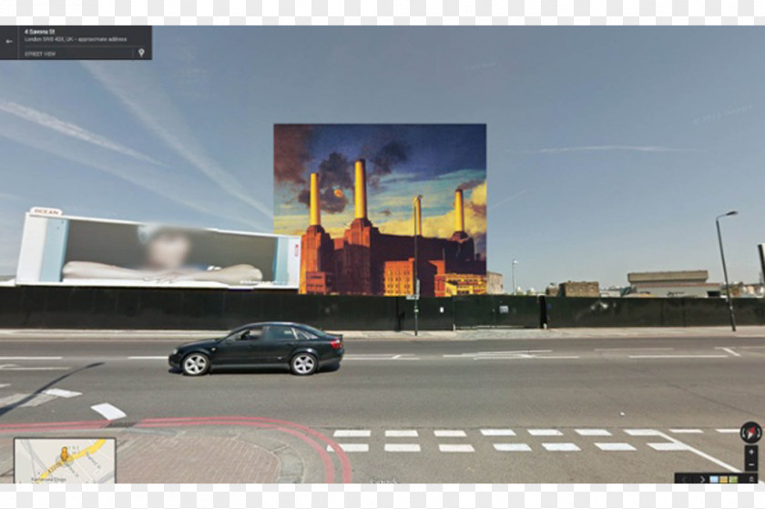 Street View Battersea Power Station Animals New York City Album Cover PNG