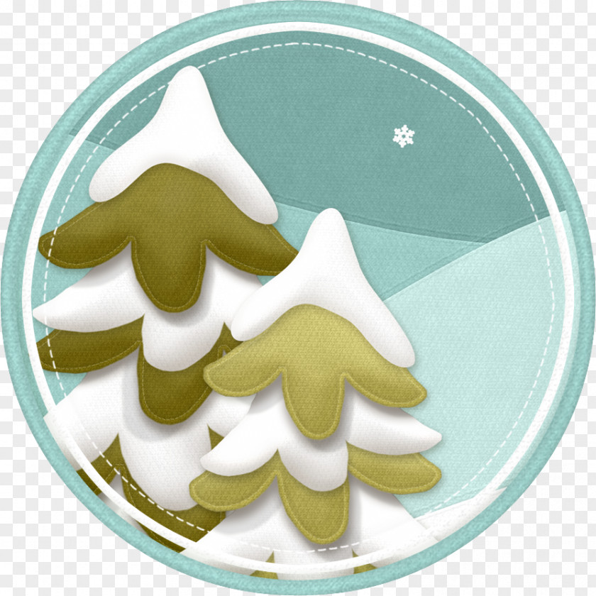 Blue Circle Tree Christmas Ornament Clip Art PNG
