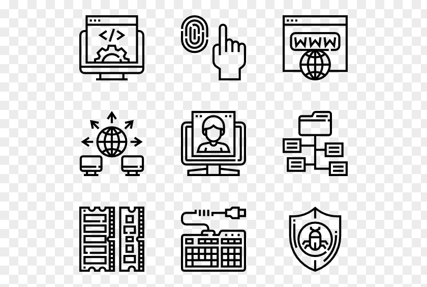 Computer Tech Icon Design Clip Art PNG