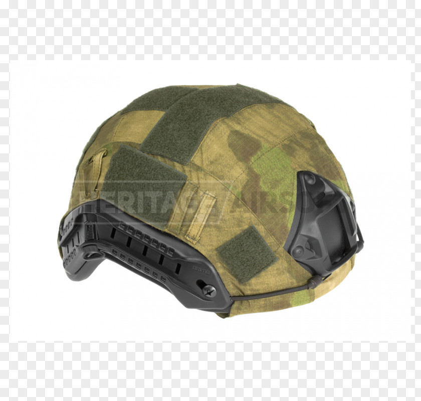 Modular Integrated Communications Helmet Cover Flecktarn MultiCam PNG