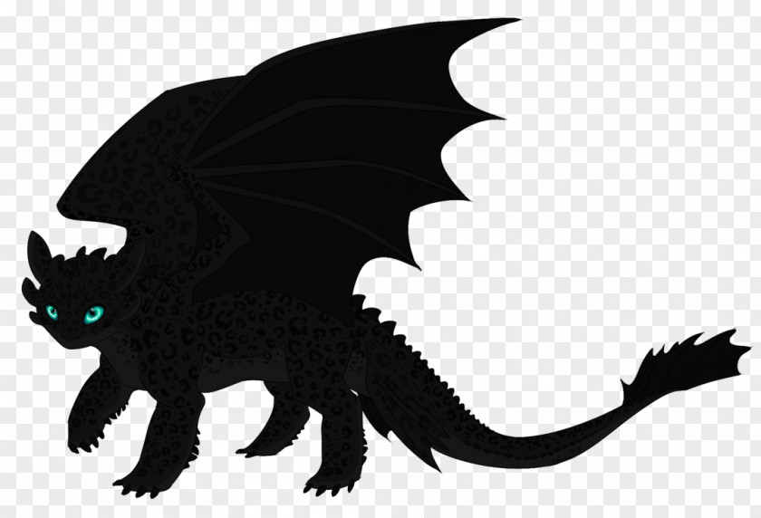 Night Fury Dragon Silhouette Carnivora PNG