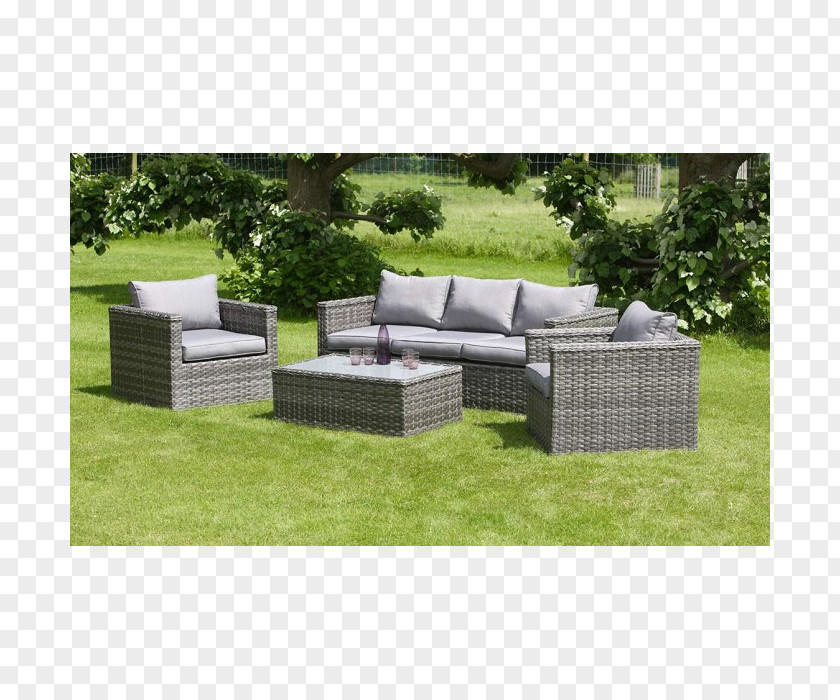 Rattan Plant Table Garden Furniture Couch PNG
