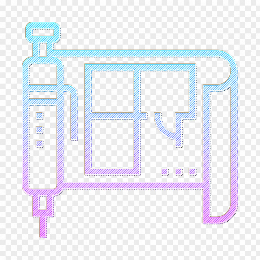 Architecture Icon Blueprint PNG