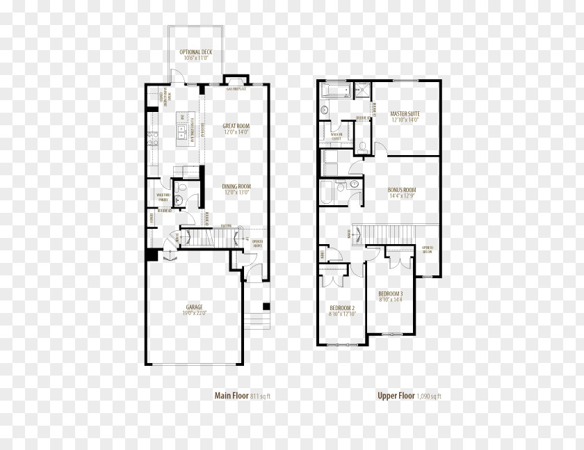 House Floor Plan Great Room Furniture PNG
