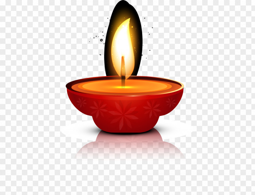 Orange Light Candle Candlestick PNG