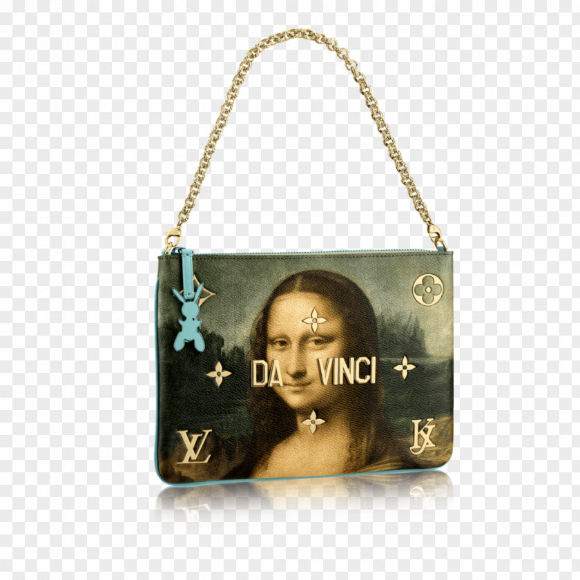 Painting Delphine Arnault Mona Lisa Louis Vuitton Handbag PNG