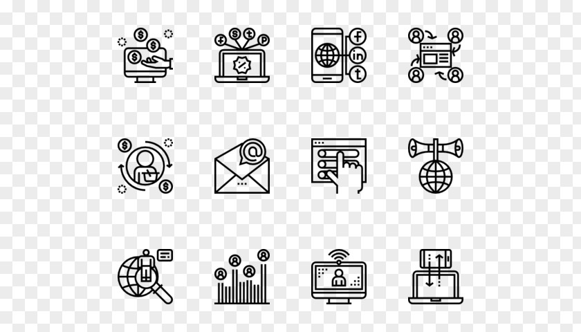 Digital Marketing Icons Industry Welding Manufacturing Symbol PNG