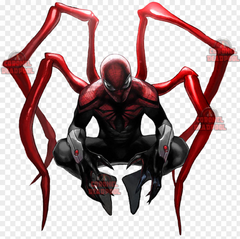 Iron Spiderman The Superior Spider-Man Dr. Otto Octavius Miles Morales Spider-Verse PNG