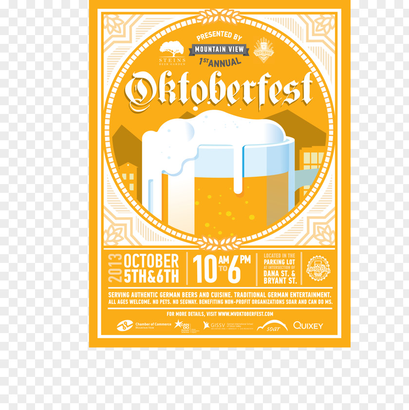 Oktoberfest Poster Beer Graphic Design PNG