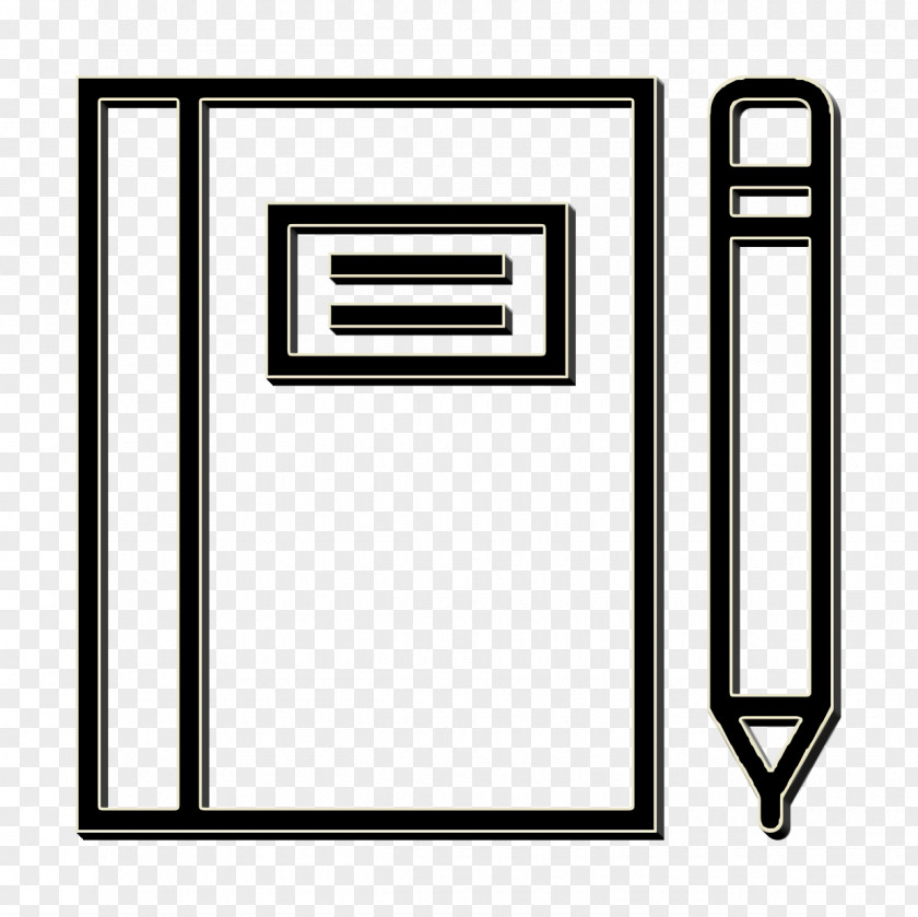 Rectangle Notebook Icon Essential Set PNG