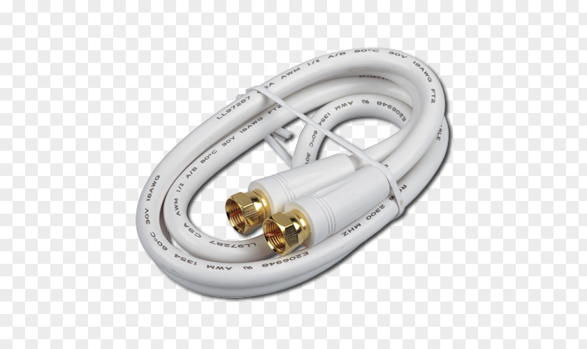 Coaxial Cable RG-6 RCA Connector F PNG