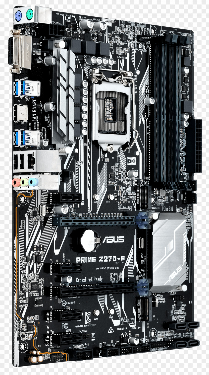 Intel Core LGA 1151 Motherboard ATX PNG