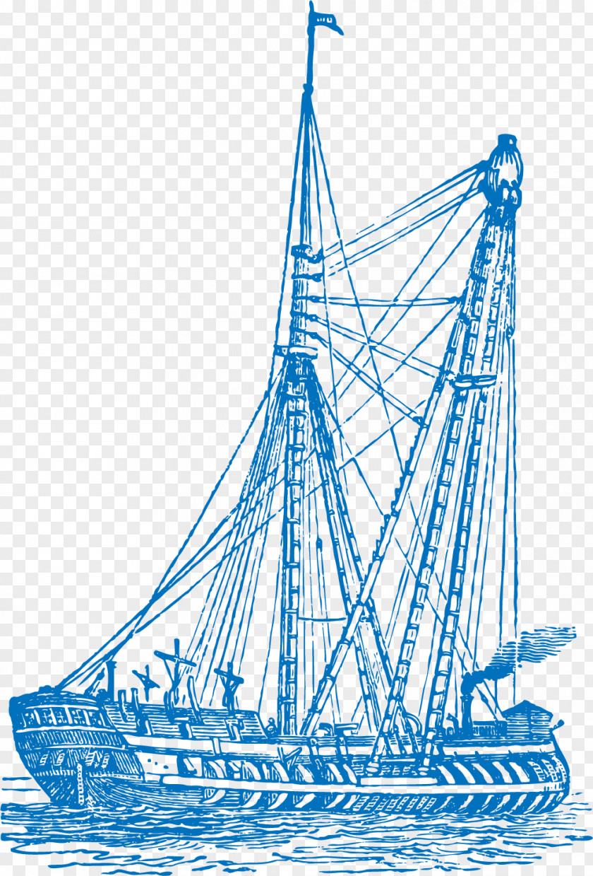 Iron Sail Destroyer Hulk Line Art Ship Brigantine Clip PNG