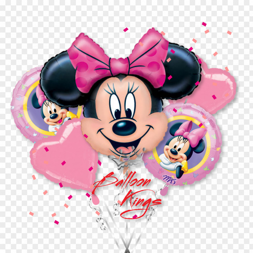 Minnie Mouse Mickey Balloon Birthday Gift PNG