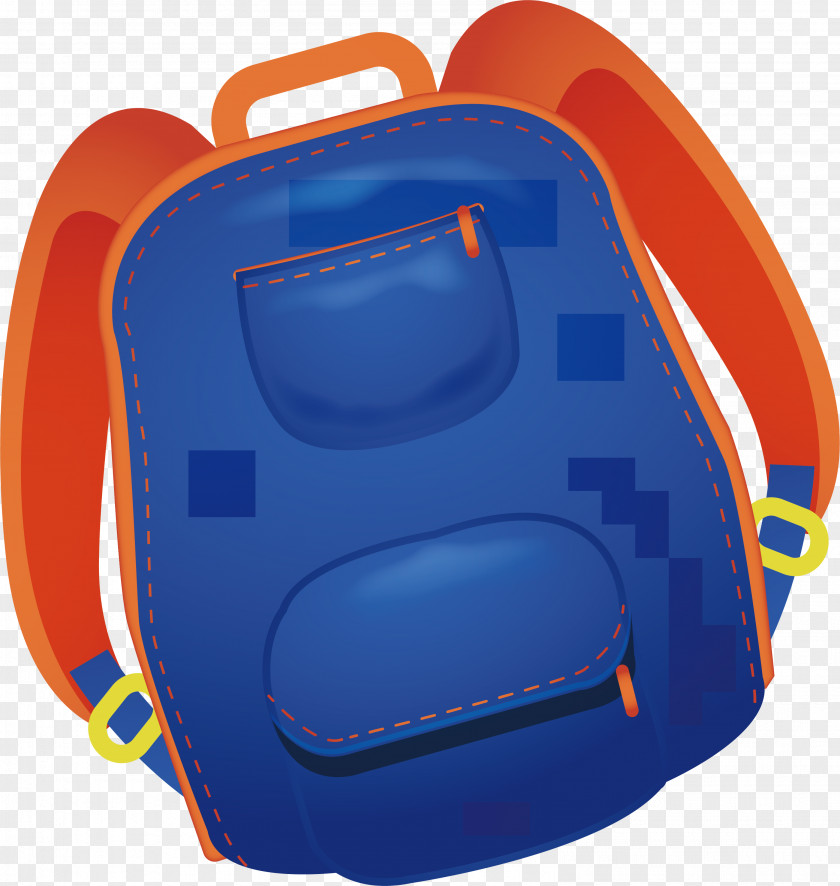 Blue Sports Backpack Vecteur PNG
