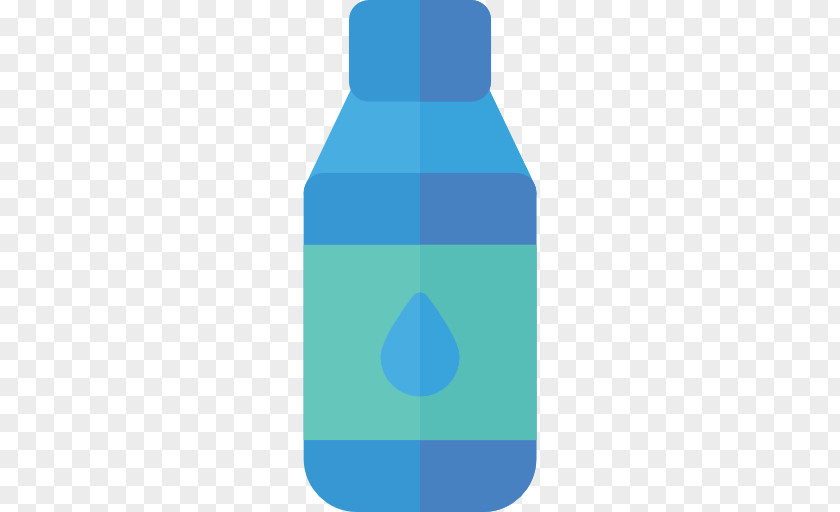 Blue Water Bottle Glass Plastic PNG
