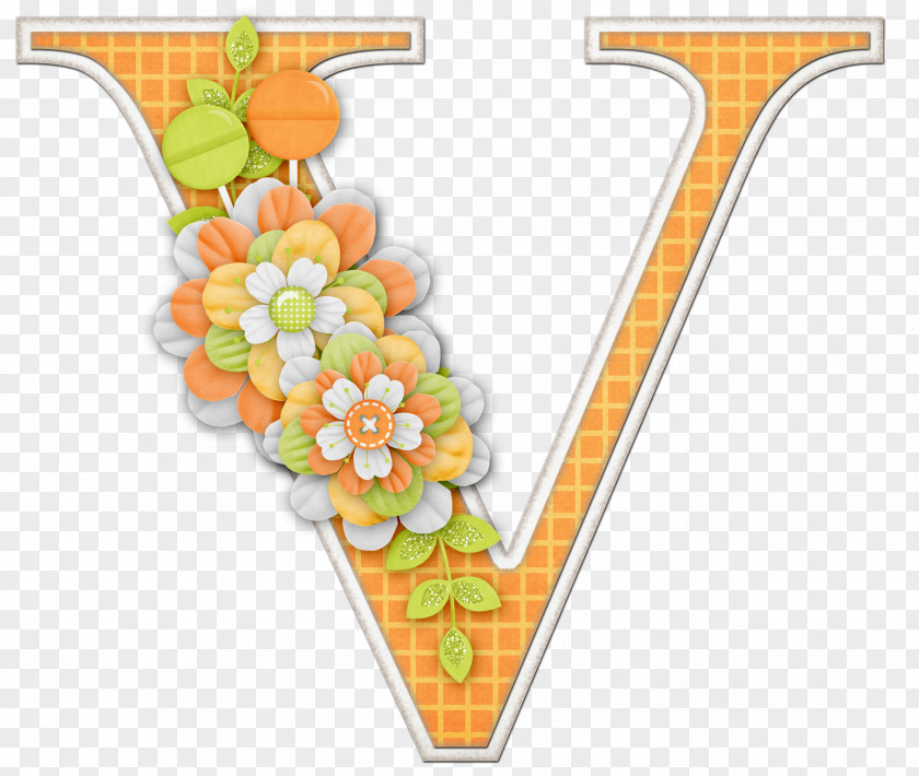 Flower Letter Alphabet Cursive PNG