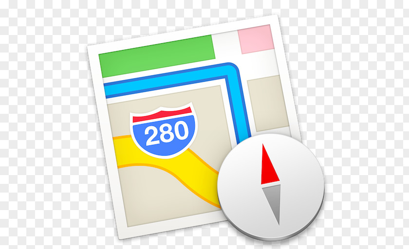 Map Icon Apple Maps MacOS OS X Mavericks PNG