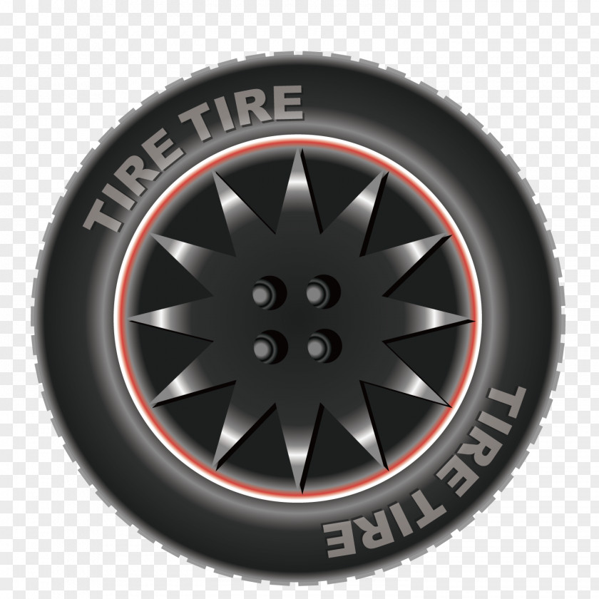 Vector Decorative Tires Car Wheel Tire Illustration PNG