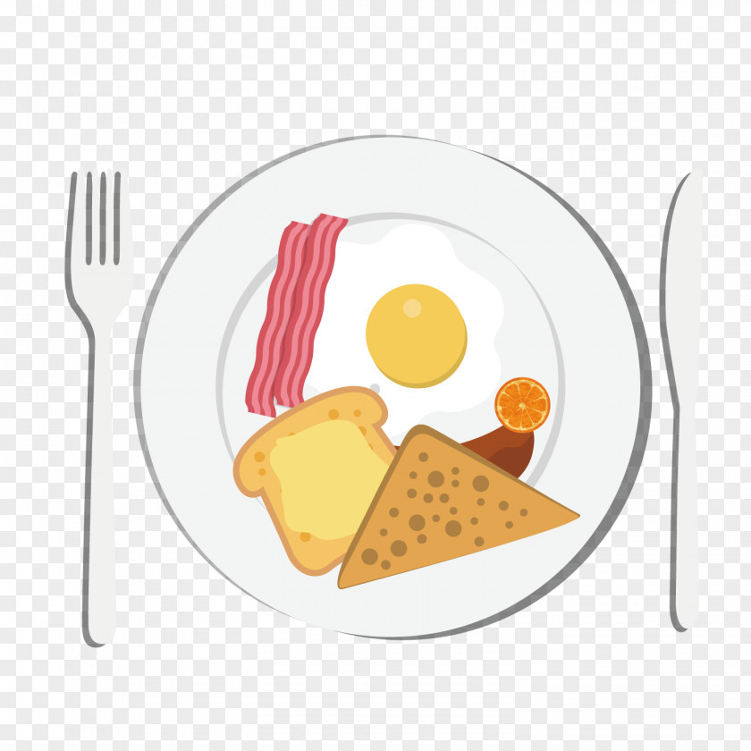 Vector Eat Breakfast Toast Eating Food European Cuisine PNG