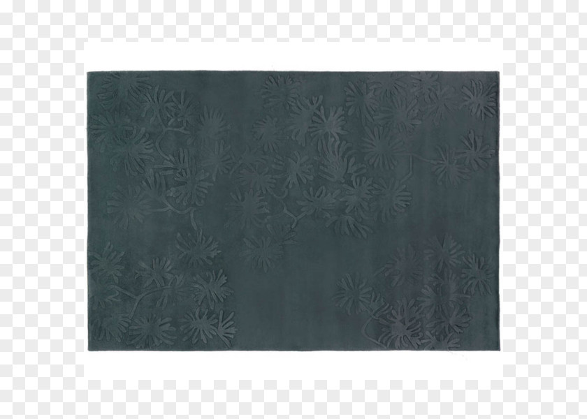 Embossed Flowers Place Mats Rectangle Black M PNG