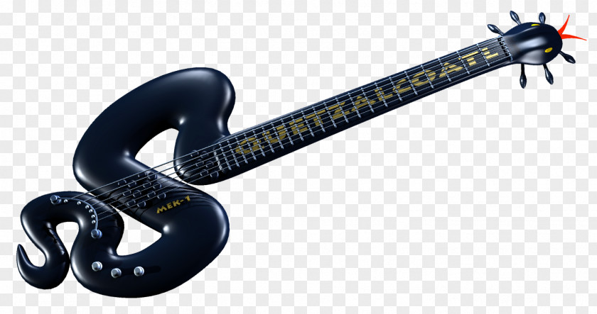 Guitar Electric Bass Quetzalcoatl Snake PNG