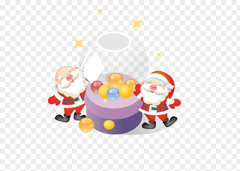 Santa Claus Candy Cane Christmas Ornament Icon PNG