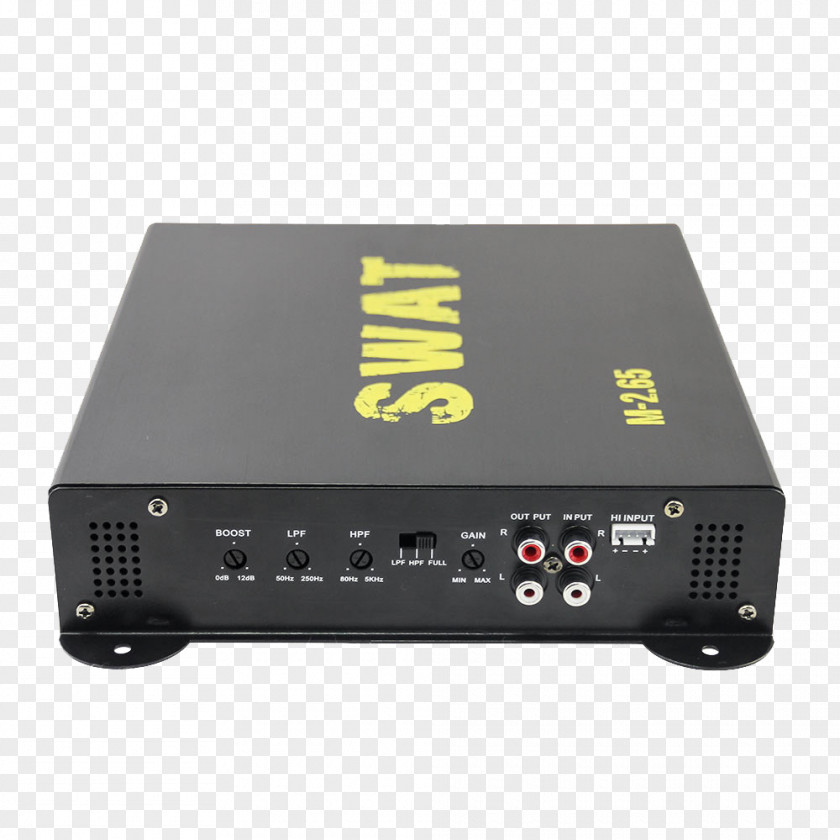 Swat Amplificador Electronics SWAT Subwoofer Amplifier PNG