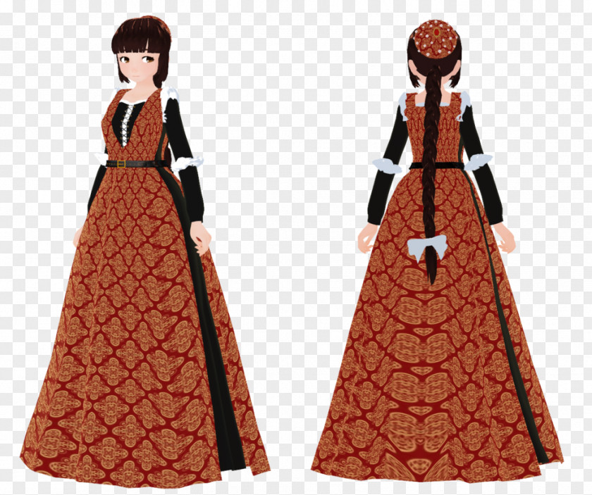 15th Century Codpiece Costume Design Gown PNG