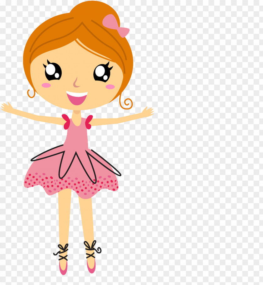 Fashion Woman Wearing A Skirt Ballet Dancer Cartoon PNG