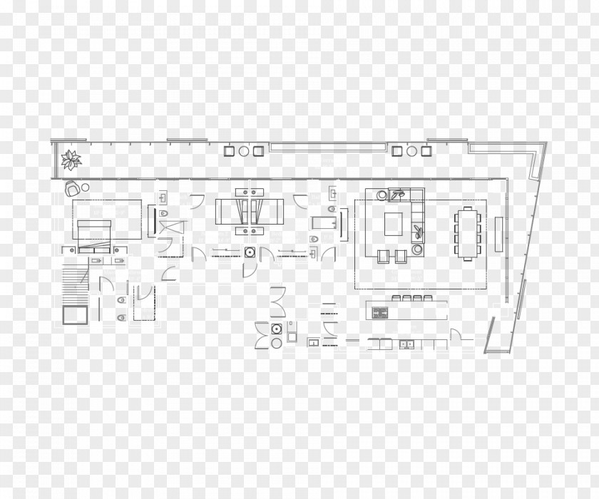 Satta Beach Residence Floor Plan Line PNG
