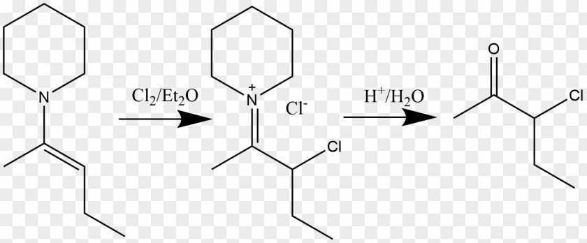 Stork Enamine Alkylation Halogenation Ketone Chemical Reaction PNG