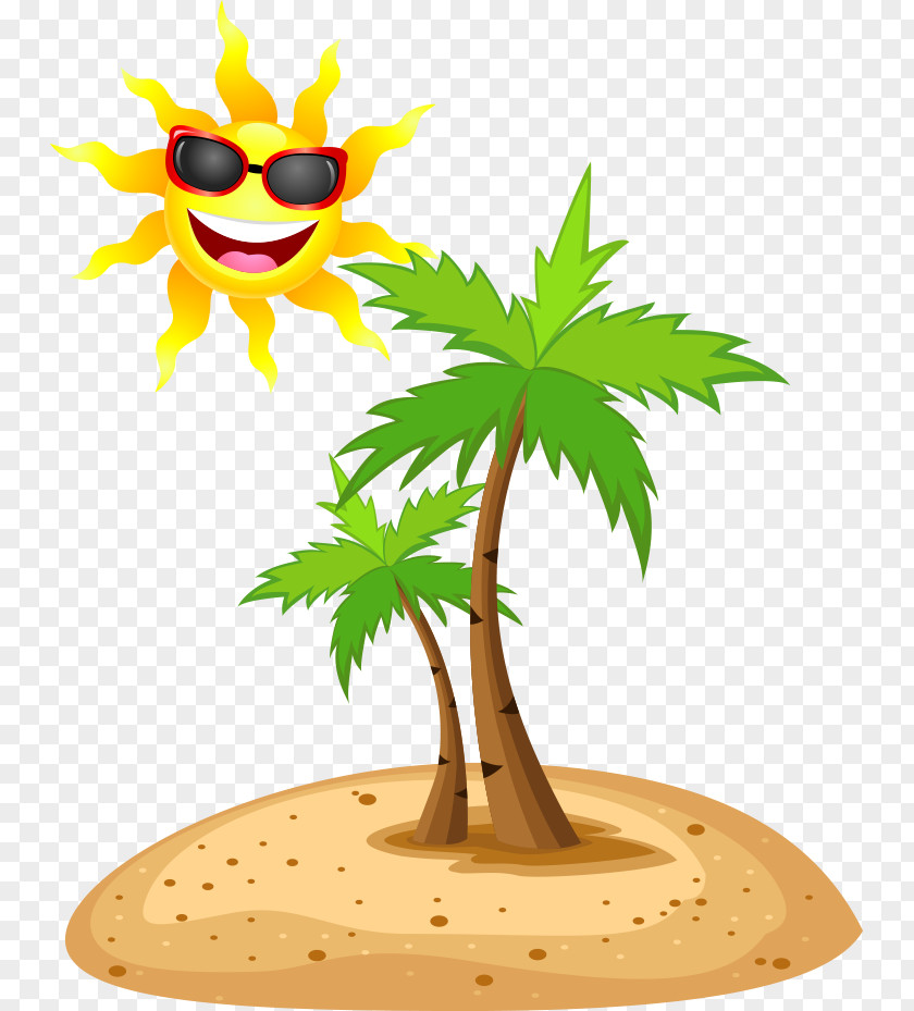 Vector Cartoon Sun Wearing Sunglasses Royalty-free Photography Clip Art PNG