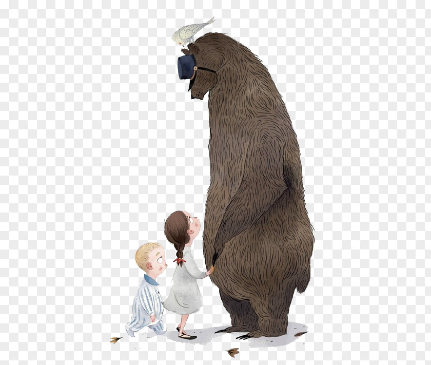 Big Brown Bear Drawing Illustrator Illustration PNG