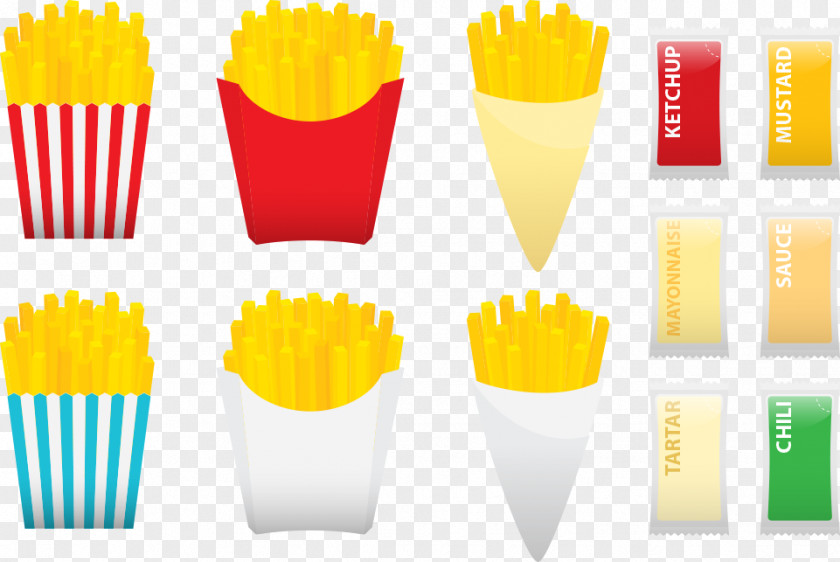 French Fries And Condiments Fish Chips Fast Food Hamburger PNG