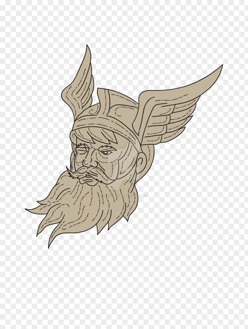 Like The Head Of God Odin Asgard Norse Mythology Drawing PNG