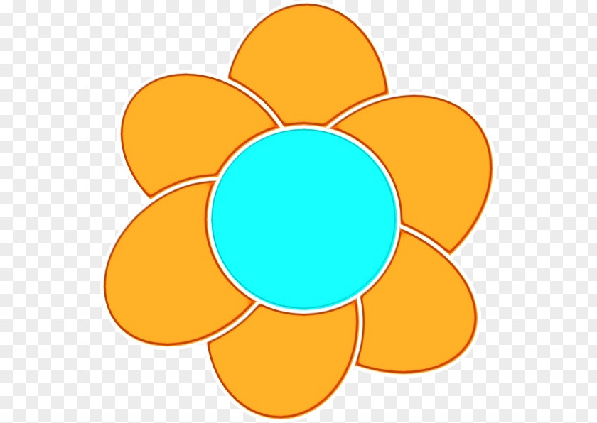 Petal Orange Yellow Circle PNG