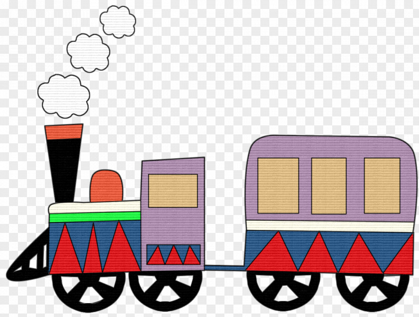 Train Primary Color Nursery Rhyme Clip Art PNG
