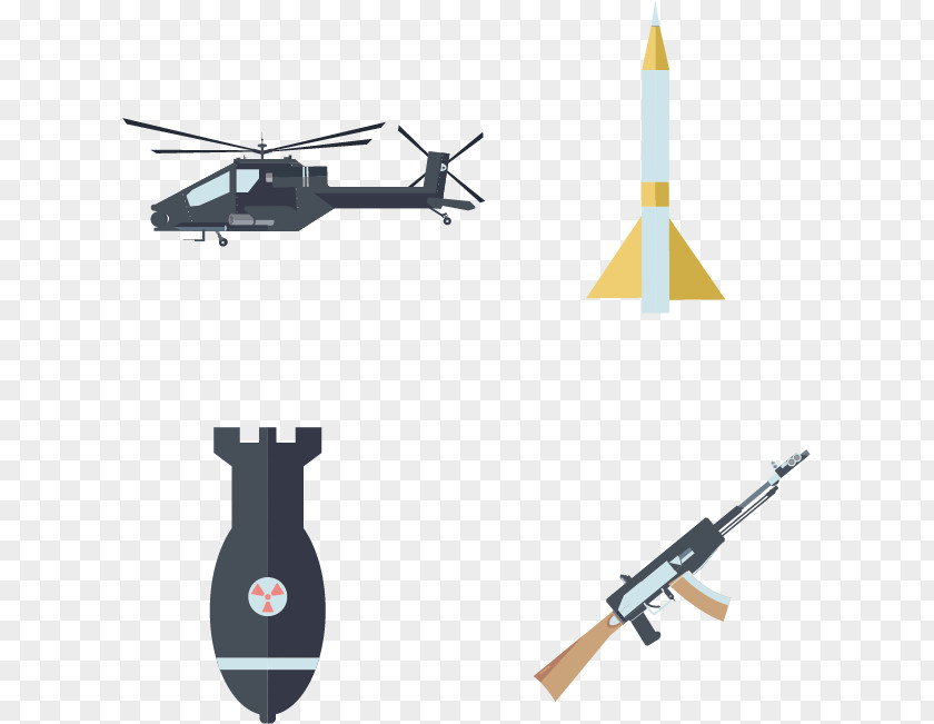 Vector Helicopter Flat Machine Gun Weapon Firearm PNG
